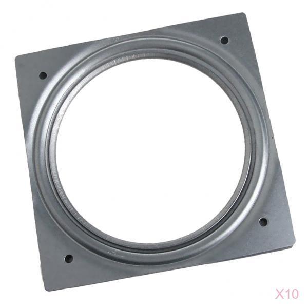 10Pcs 155mm Full Ball Bearing Swivel Plate Metal Lazy Susan Turntable Desk