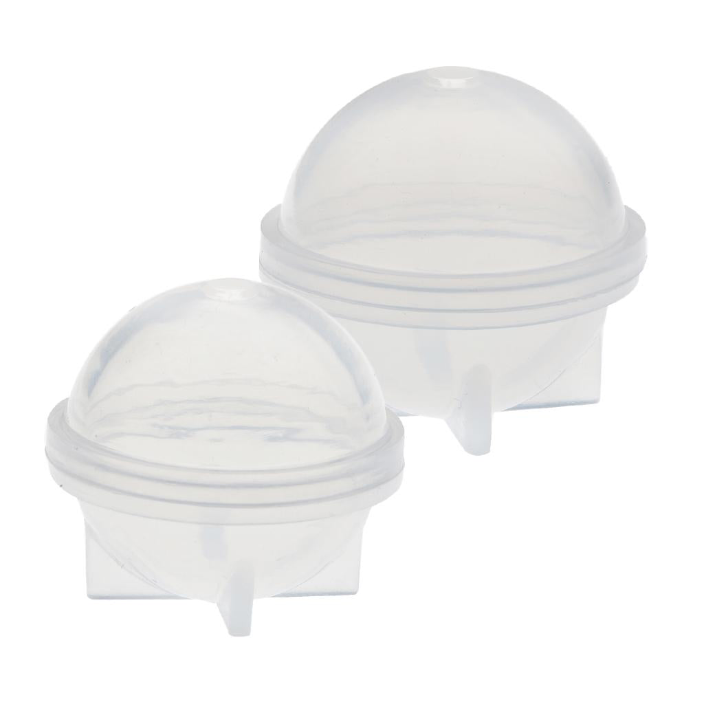 2 Sets Sphere Ball Shape Silicone Mold Mould for Jewelry Making 20mm 30mm
