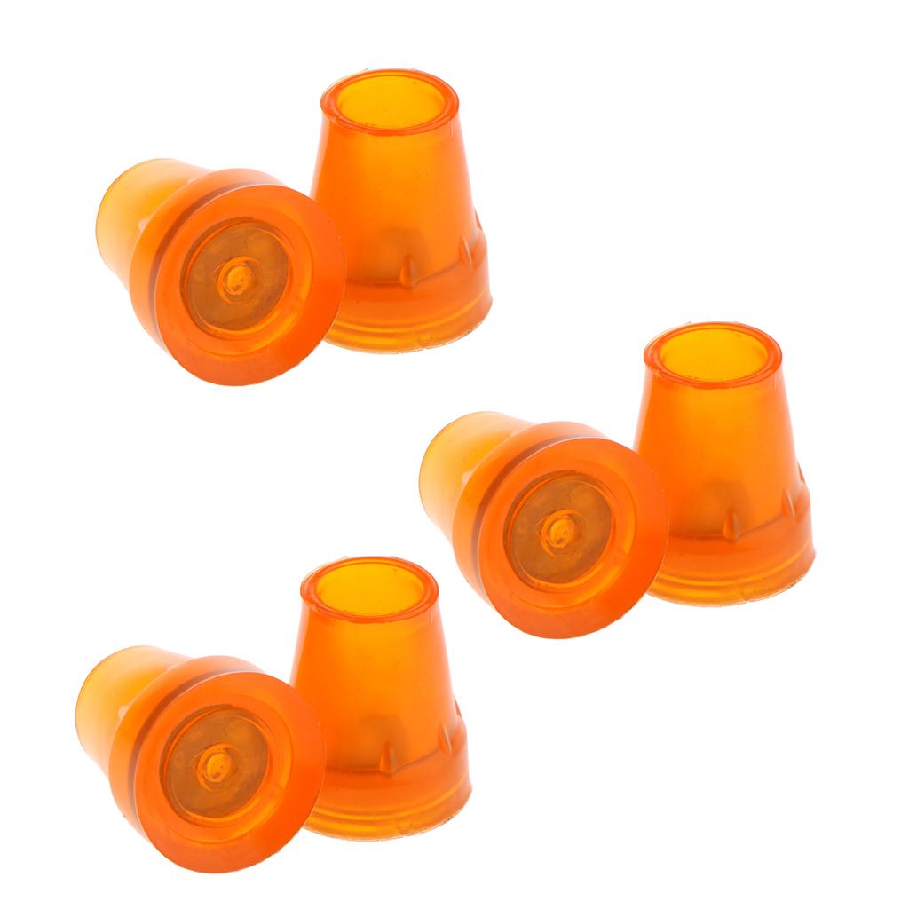 6 Pieces Anti Slip Rubber Tip For Cane Walking Stick Crutches Chair 7/8 inch