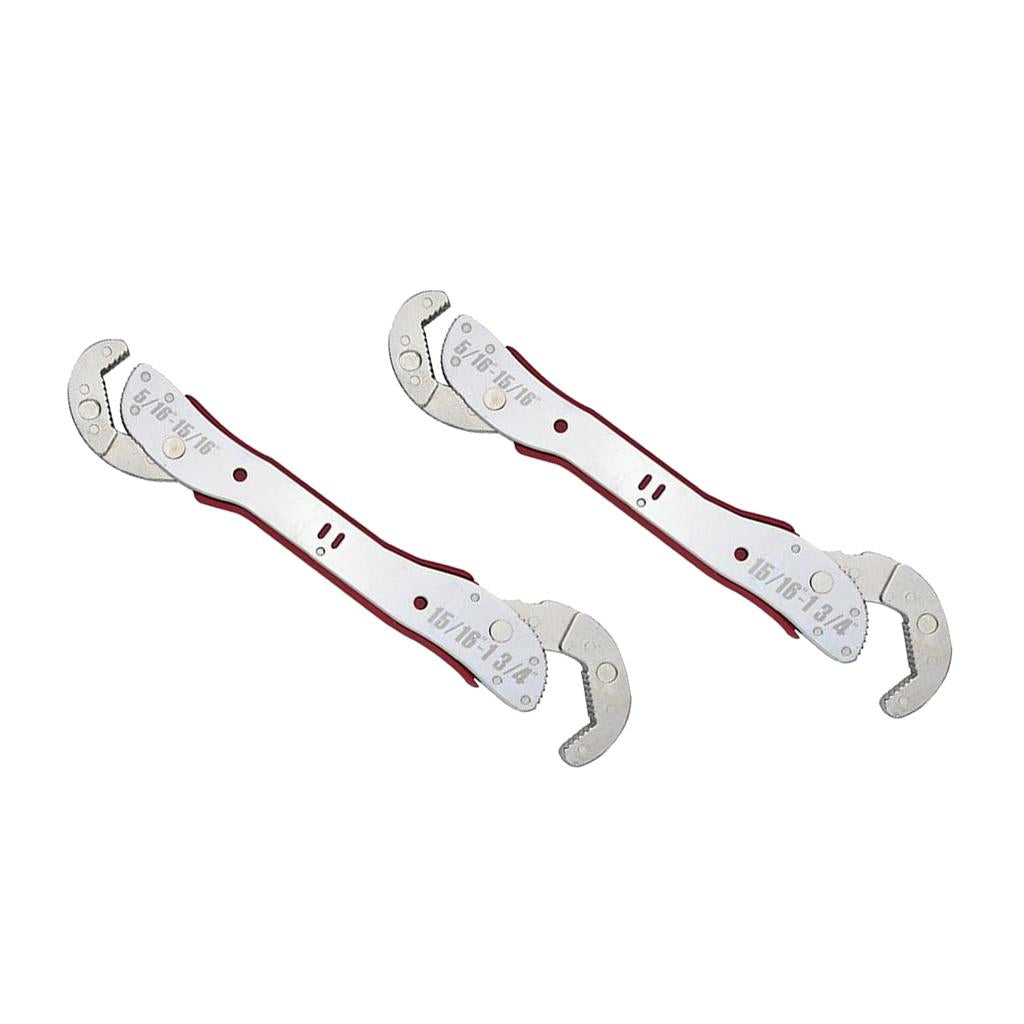2 Pieces Magic Wrench Adjustable Multi Purpose Functional Universal Spanner