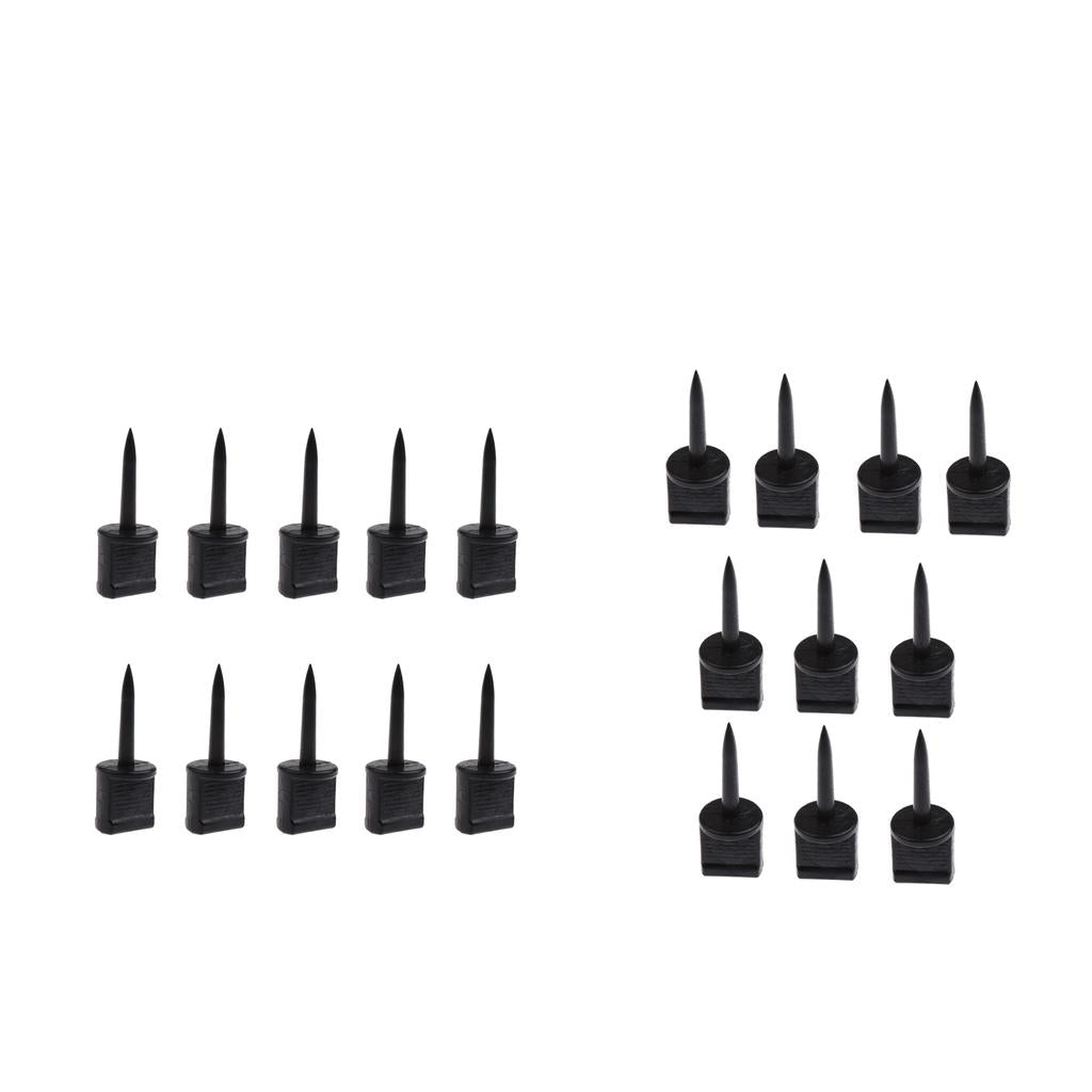 20pcs Plastic Archery Paper Target Pins Nail Supplies Target Face Pins Black