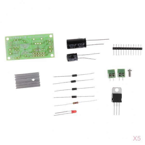 5x DIY Kit 14.5-35V to 12VDC L7812 LM7812 Voltage Converter Regulator Module