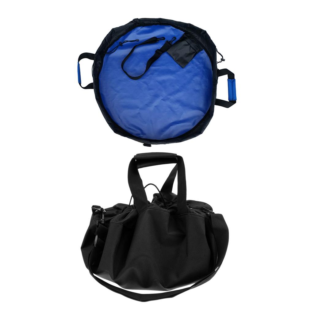 2Pcs Waterproof Diving Wetsuit Changing Mat Surf Carry Bag with Handles