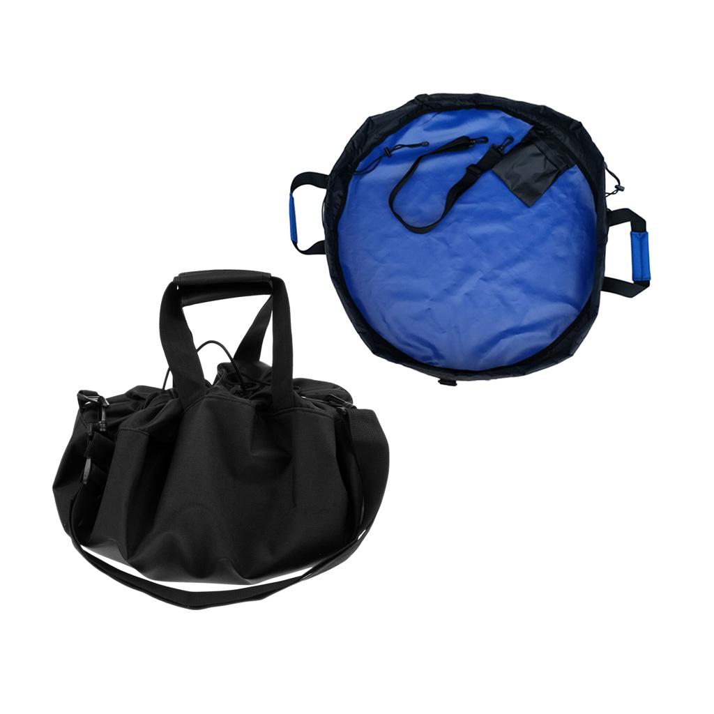 2Pcs Waterproof Diving Wetsuit Changing Mat Surf Carry Bag with Handles