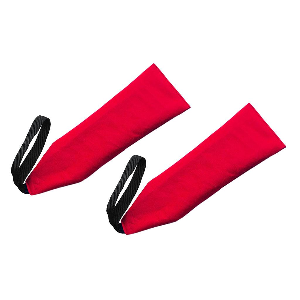 2Pcs Safety Travel Flag for Kayak Canoes and SUP Tow Flag Long Load Flag Red