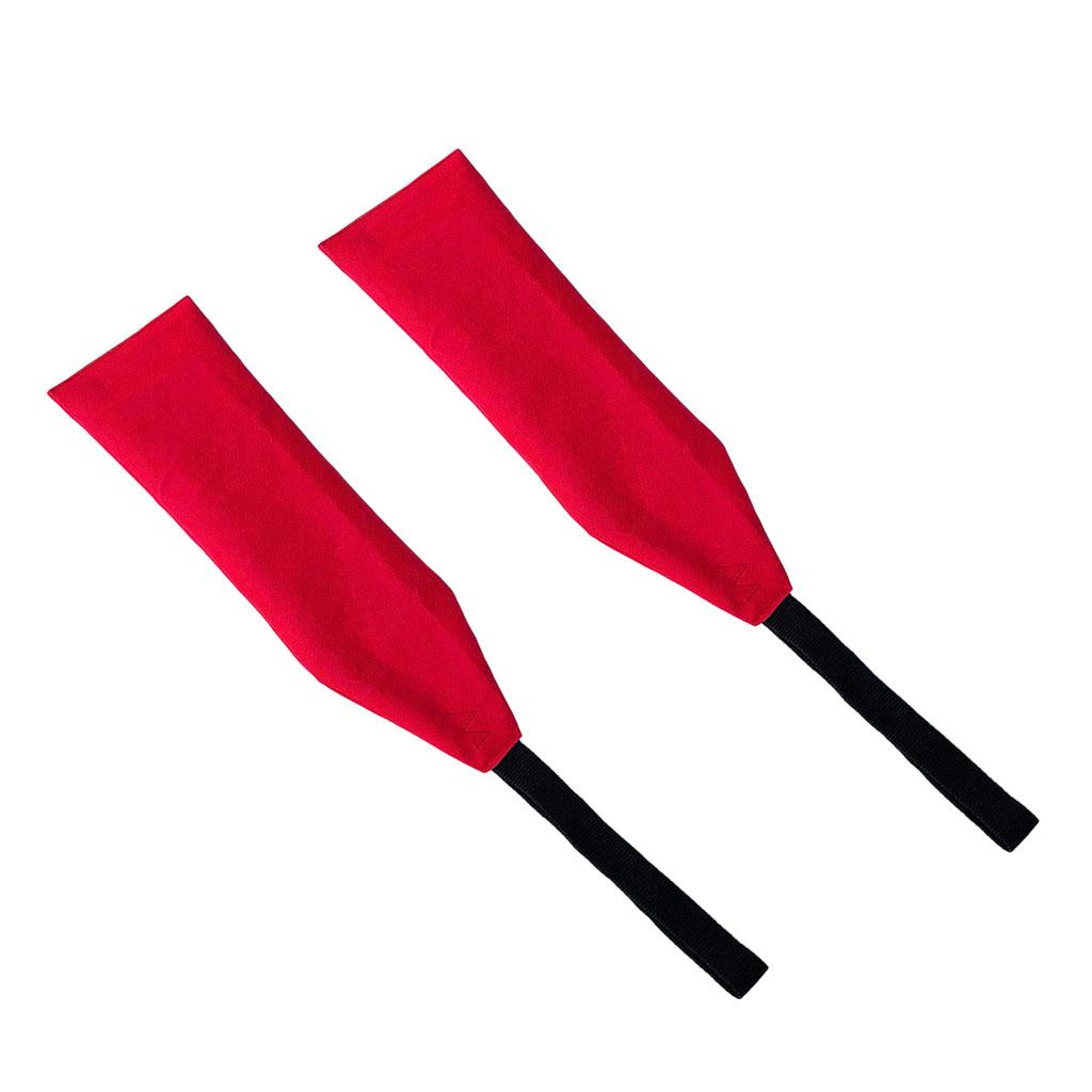 2Pcs Safety Travel Flag for Kayak Canoes and SUP Tow Flag Long Load Flag Red