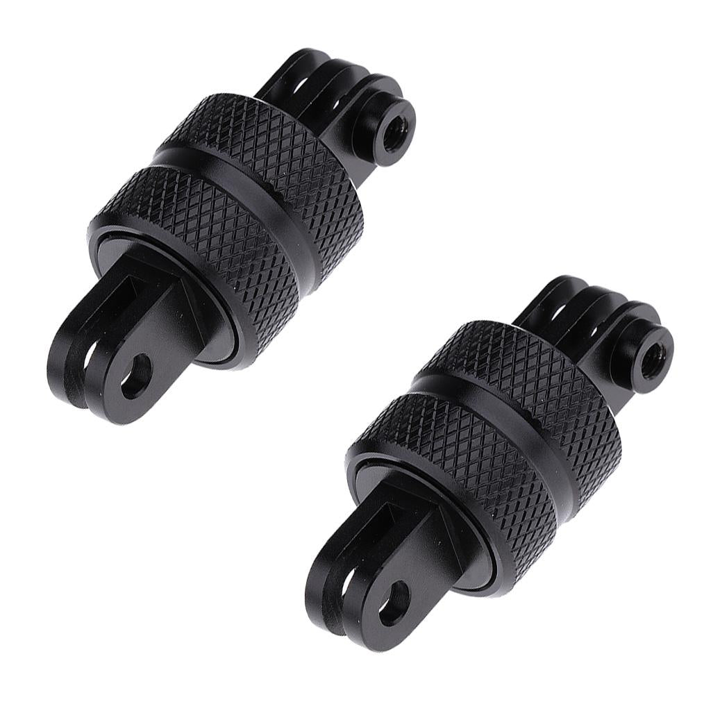 2 Pieces 360 Rotating Aluminum Swivel Arm Mount Adapter Pivot Arm for