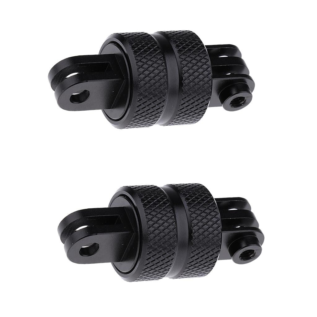 2 Pieces 360 Rotating Aluminum Swivel Arm Mount Adapter Pivot Arm for