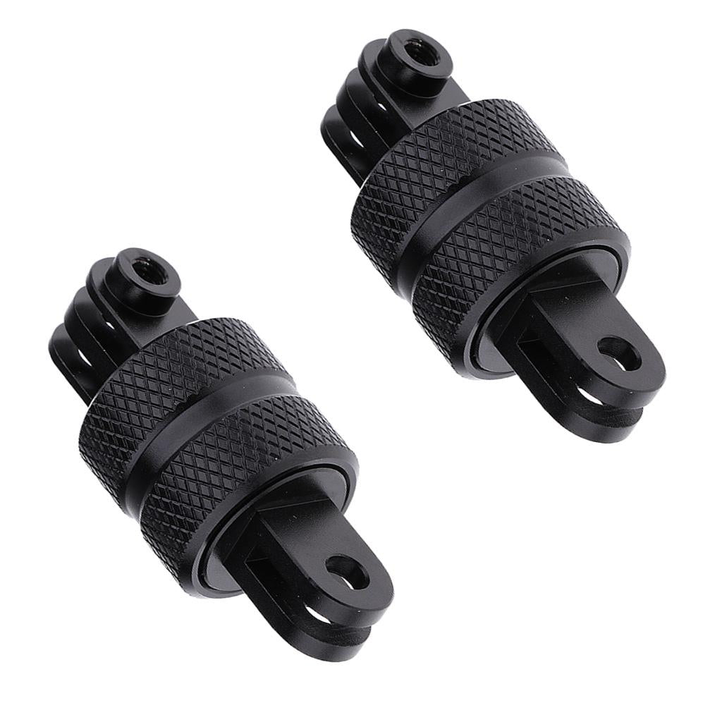 2 Pieces 360 Rotating Aluminum Swivel Arm Mount Adapter Pivot Arm for
