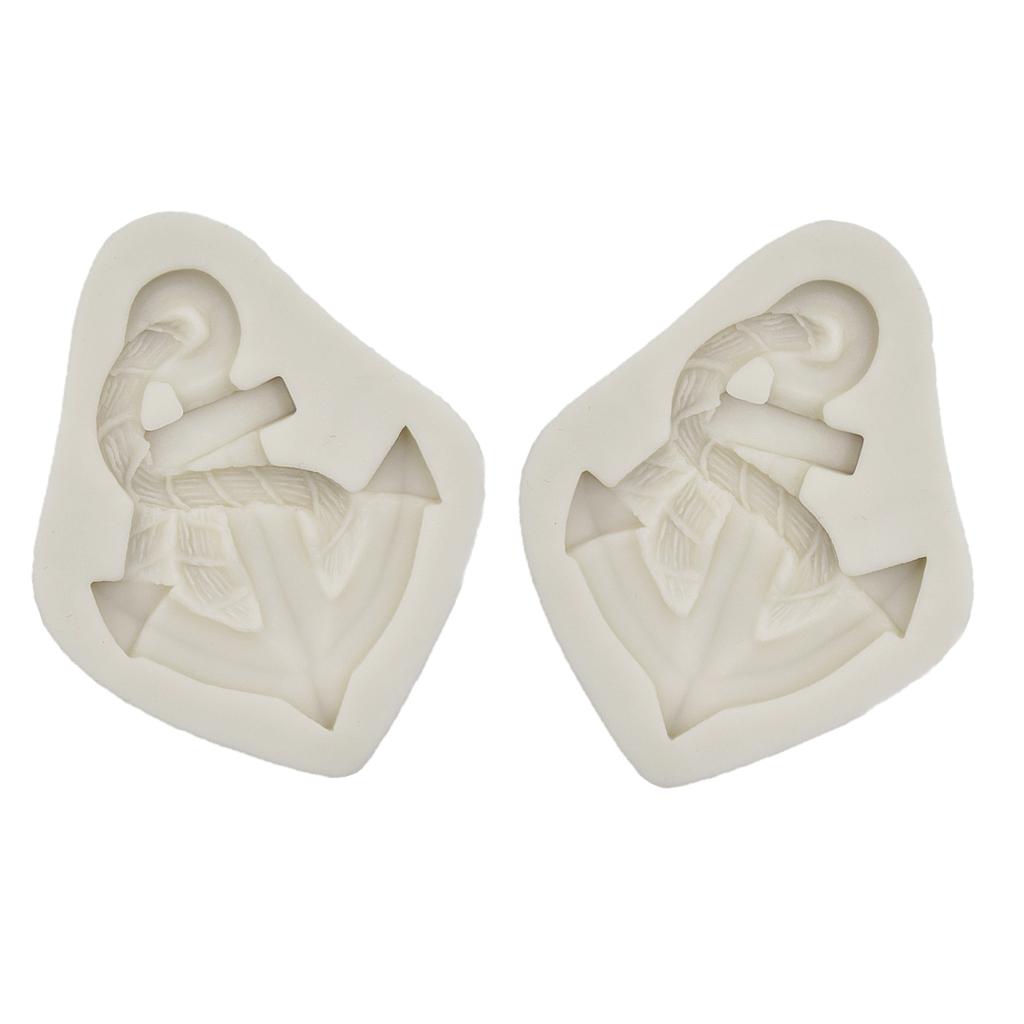 2x Anchor Rudder Boat Tool Silicone Mold Chocolate Fondant Cake Mould