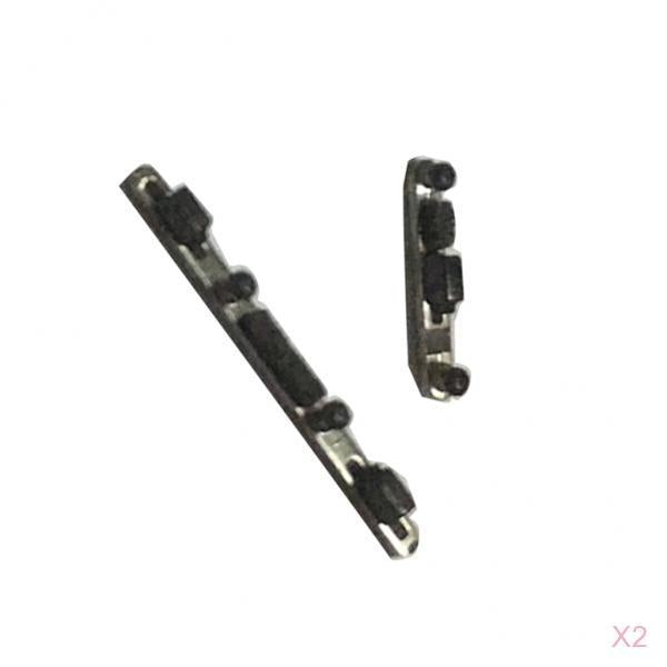2 X Power ON/OFF Button + Volume Side Key For Motorola Moto G4/G4 Plus gray
