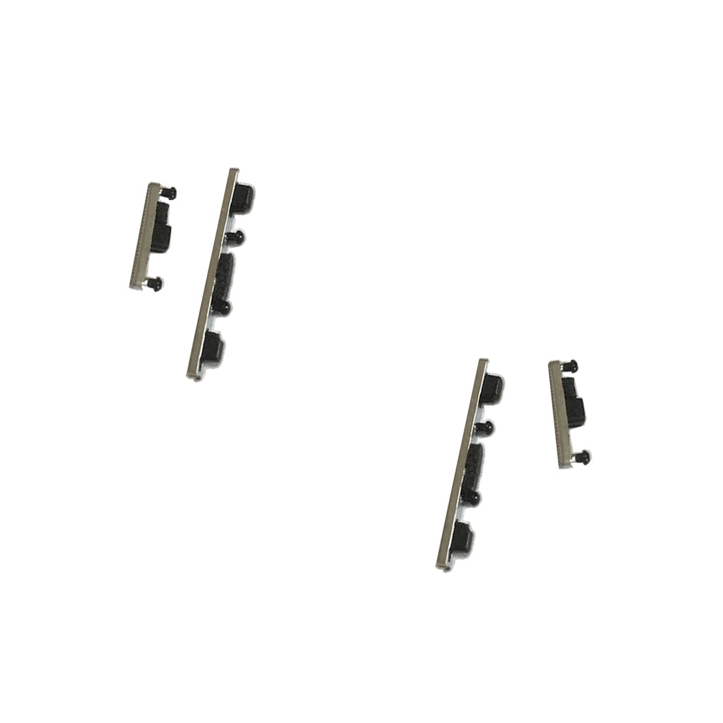 2 X Power ON/OFF Button +Volume Side Key For Motorola Moto G4/G4 Plus Silver