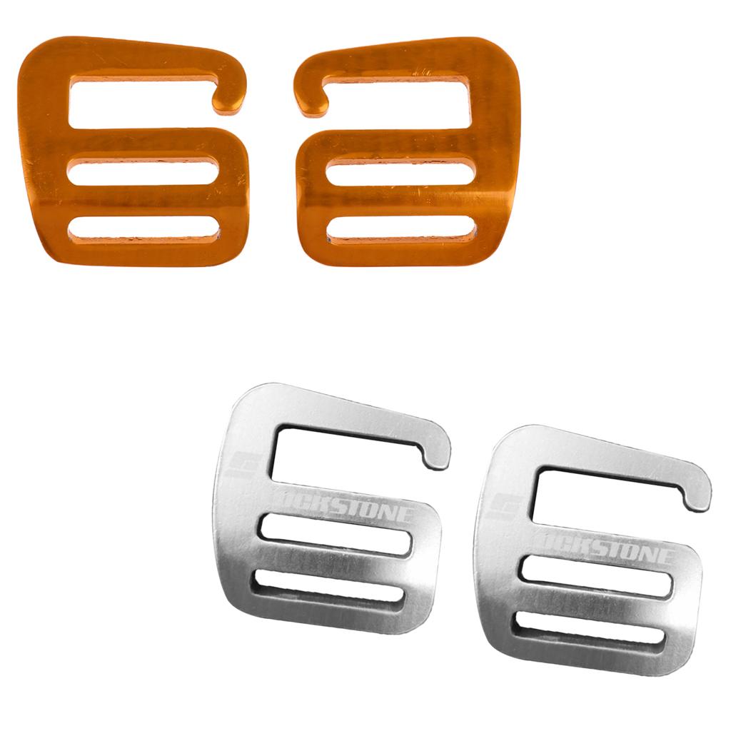 4 Pcs 1 inch G Hook Webbing Buckle Backpack Strap Webbing 25mm Silver Gold