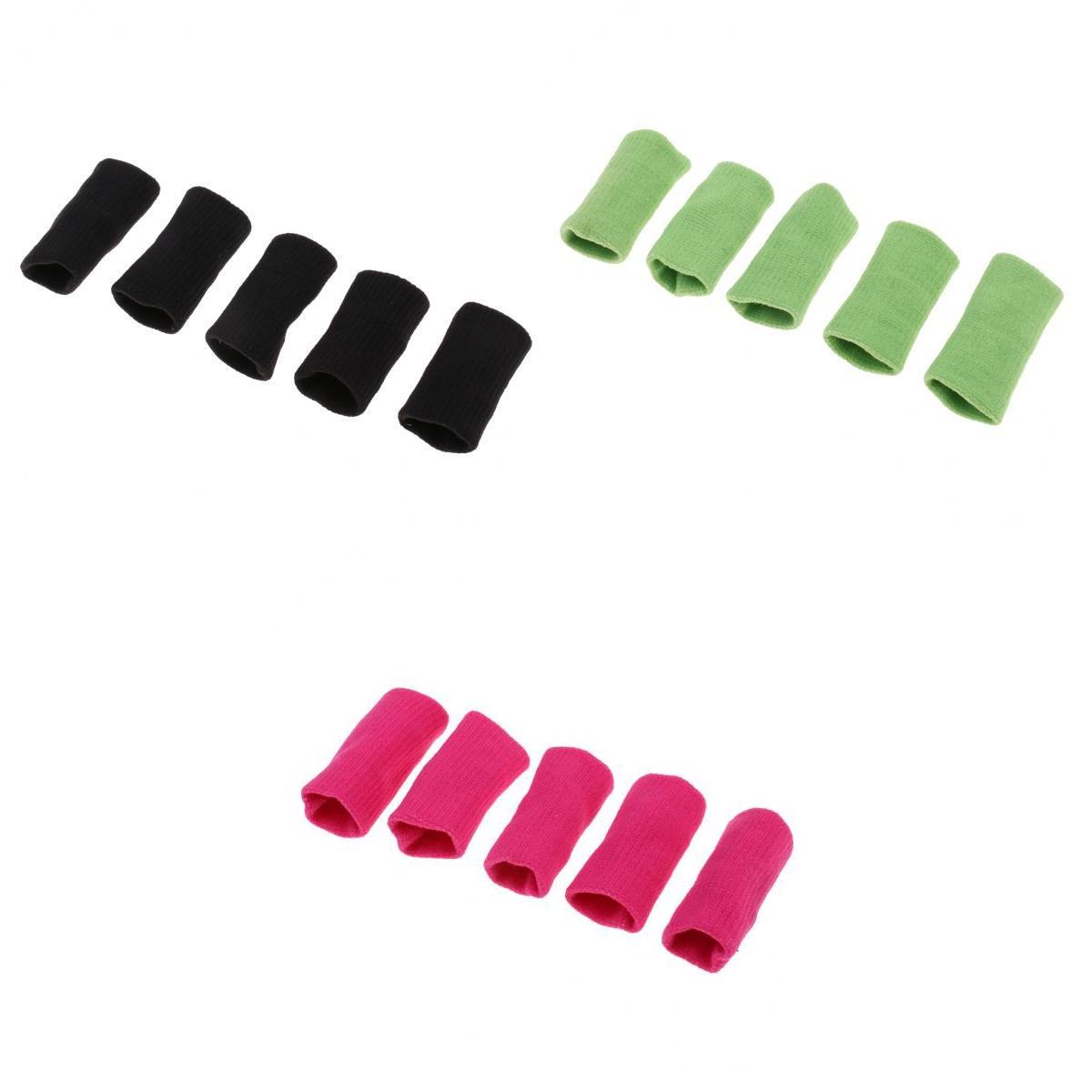 15Pcs Stretchy Finger Protector Sleeves Support Sports Aid for Basketball