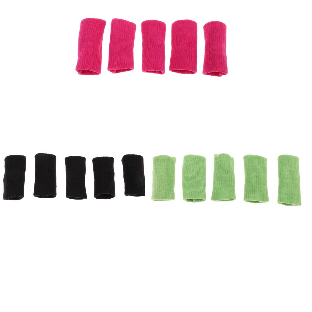 15Pcs Stretchy Finger Protector Sleeves Support Sports Aid for Basketball