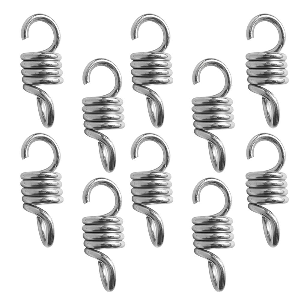 10Piece Extension Spring Suspension Hook Hanger for Yard Swing Hammock Chair
