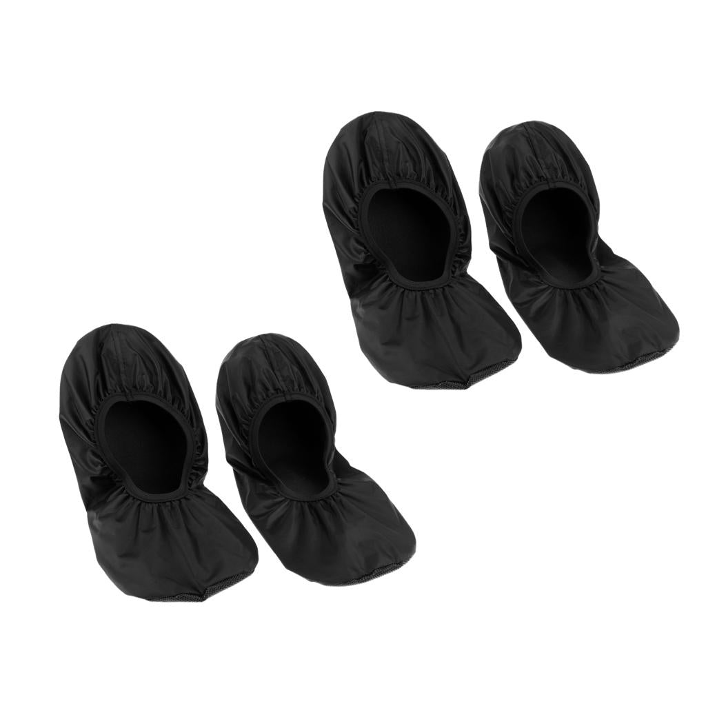 2 Pair Black (XL) Bowling Shoe Covers for Household Office Room Realtors