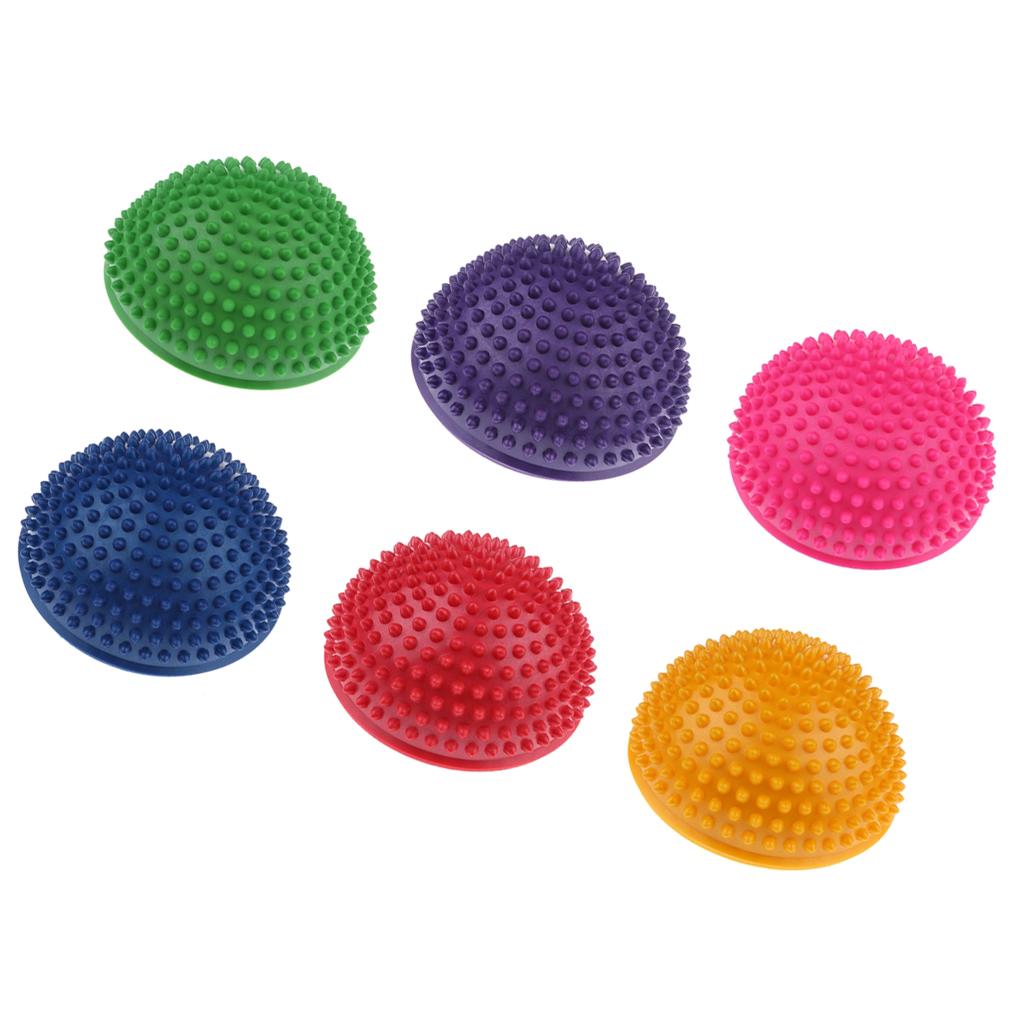 6 Pieces Hedgehog Styled Domed Stability Balance Pod for Kids & Adults