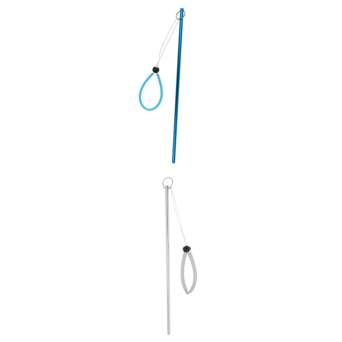 2Pcs 34cm Scuba Diving Aluminium Alloy Stick Pointer Rod With Lanyard Strap