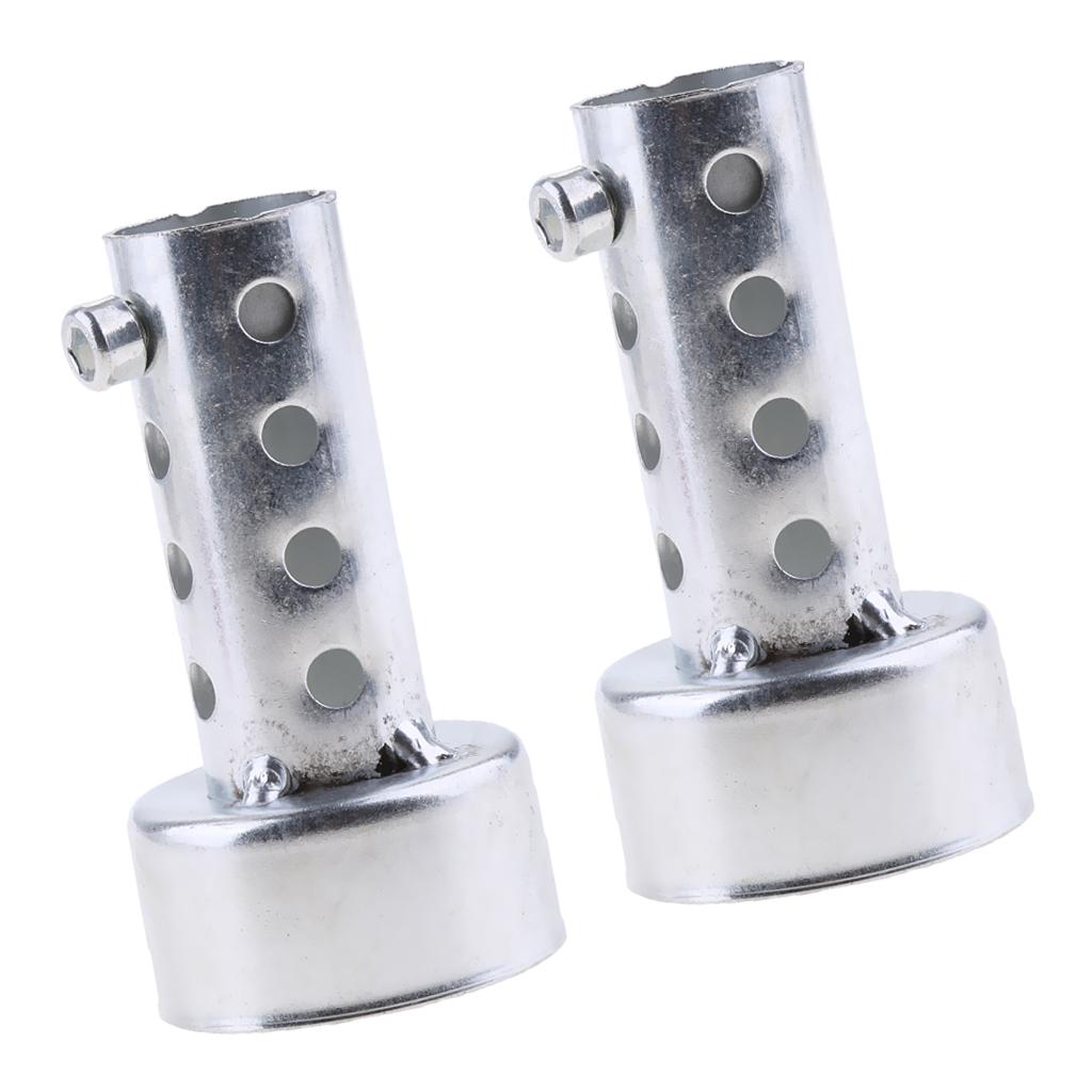 2pcs Universal Motorcycle Exhaust Can Killer Silencer Muffler Baffle 45mm