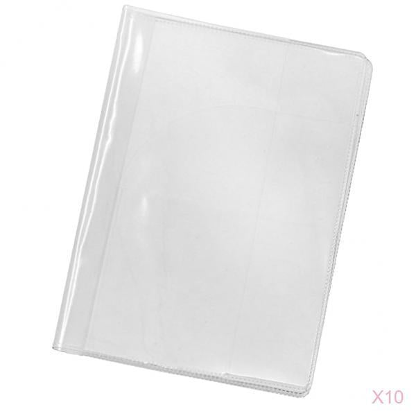 10Pieces Waterproof Passport Cover Clear Plastic ID Card Protector Case