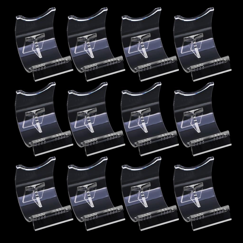 12PC Lighter Display Stand Clear Acrylic Easel Holder Rack for Lighter