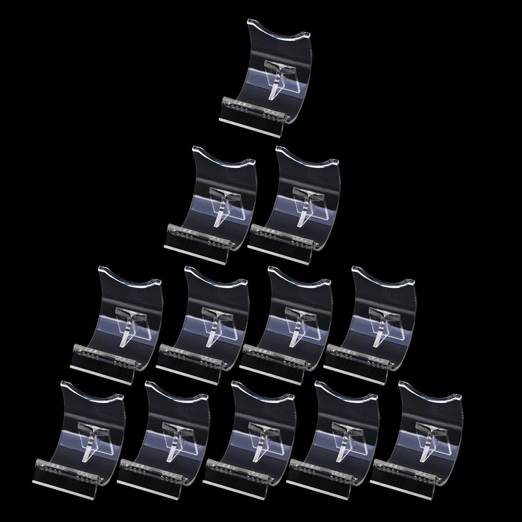 12PC Lighter Display Stand Clear Acrylic Easel Holder Rack for Lighter