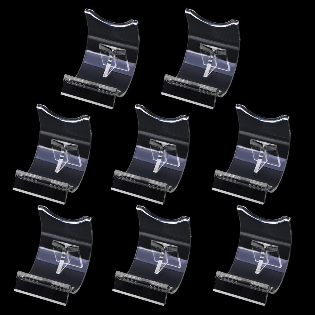8PC Lighter Display Stand Clear Acrylic Easel Holder Rack for Lighter