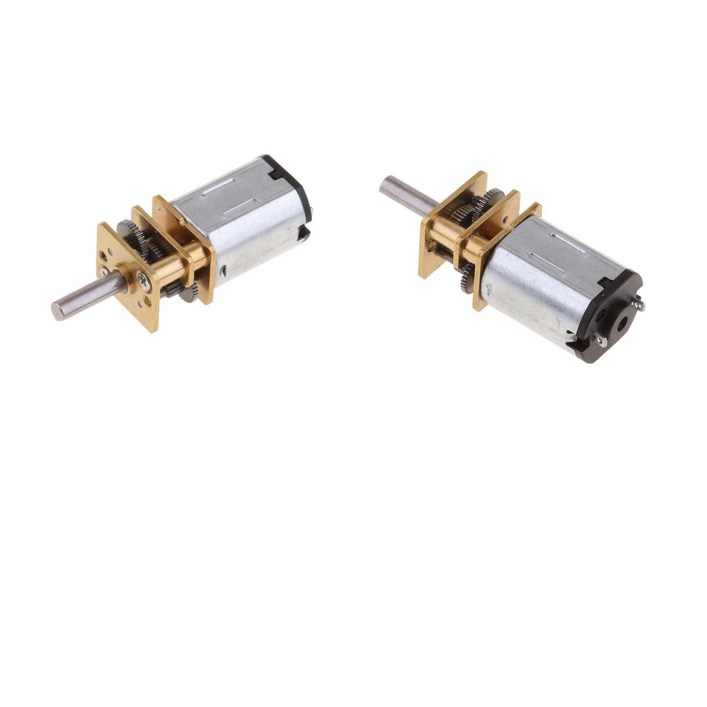 2Pc DC 6V High Torque Gear Motor Mini Electrical Speed Reduction Motor 39rpm