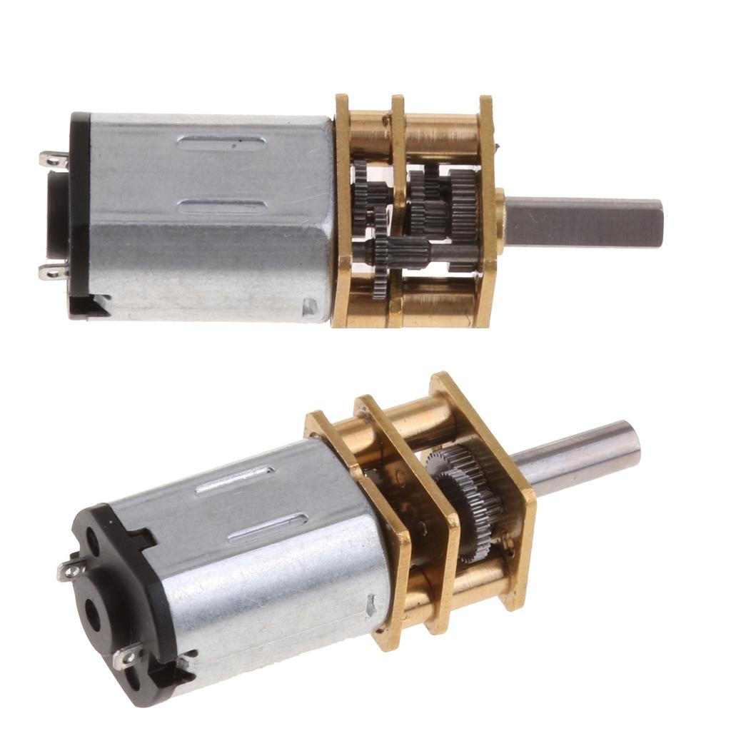2Pc DC 6V High Torque Gear Motor Mini Electrical Speed Reduction Motor 39rpm