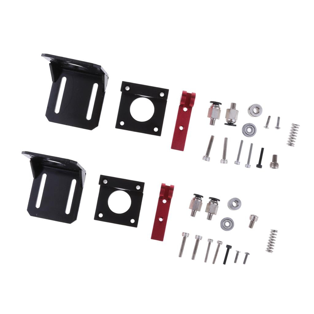 2Pc MK8 All-Metal Remote Extruder for 1.75mm Extrusion 3D Printer Left Right