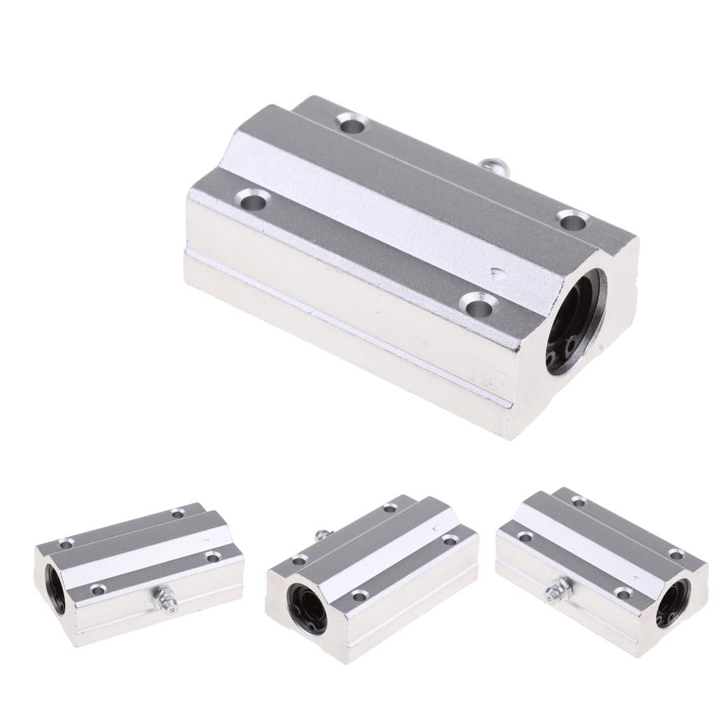 4Pcs SCS10LUU Linear Bearing 10mm Long-Linear Sled Bushing for 3D Printer