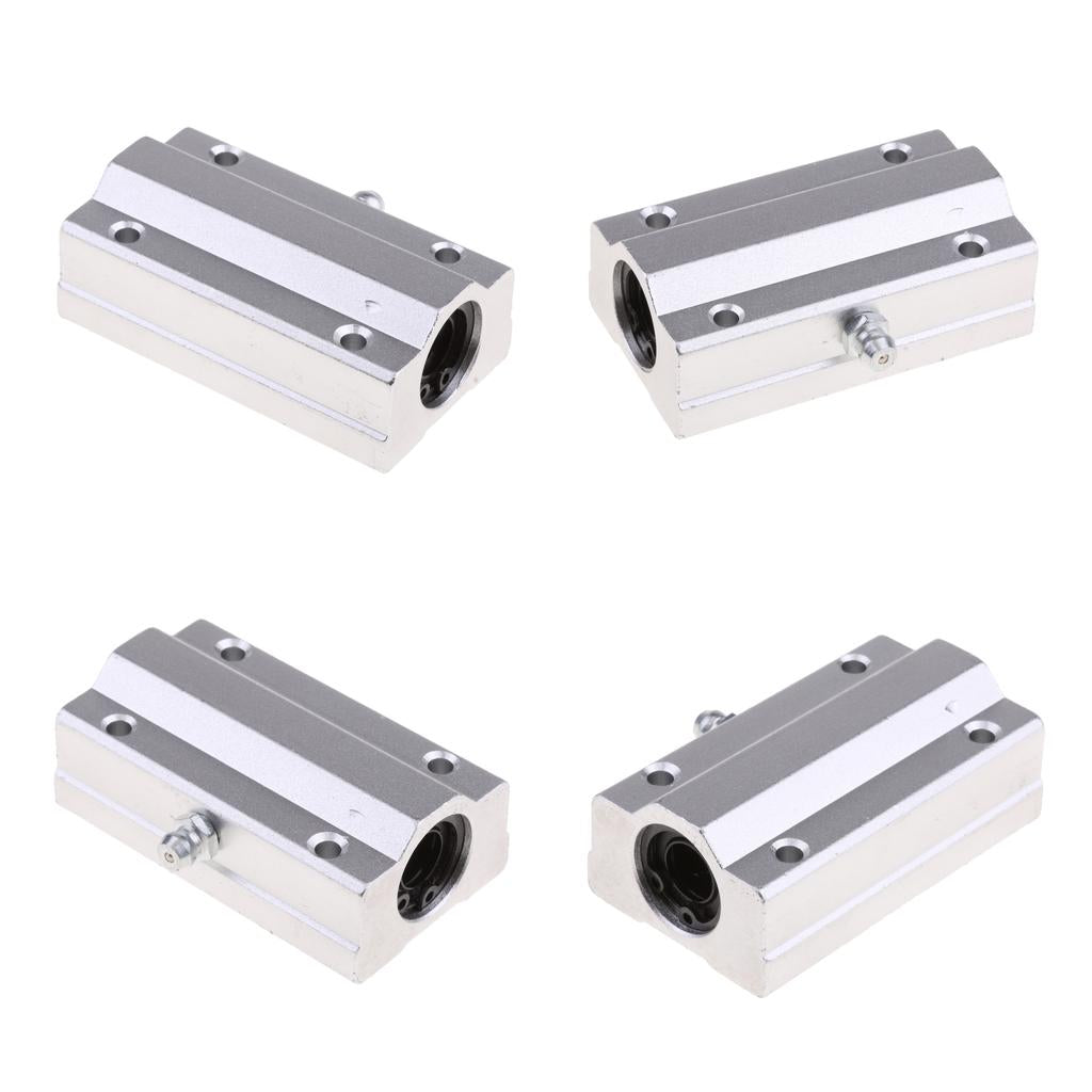 4Pcs SCS10LUU Linear Bearing 10mm Long-Linear Sled Bushing for 3D Printer