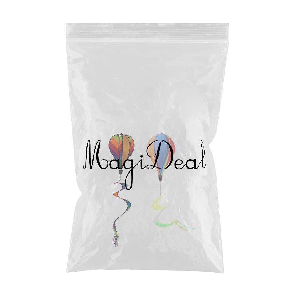 2pcs Hot Air Balloon Windsocks Kites Garden Yard Outdoor Toy Windsock