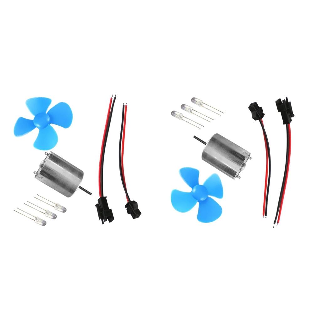 2x Mini Wind Generator Turbine Model Set Kits Teaching Assemble Tool 60mm