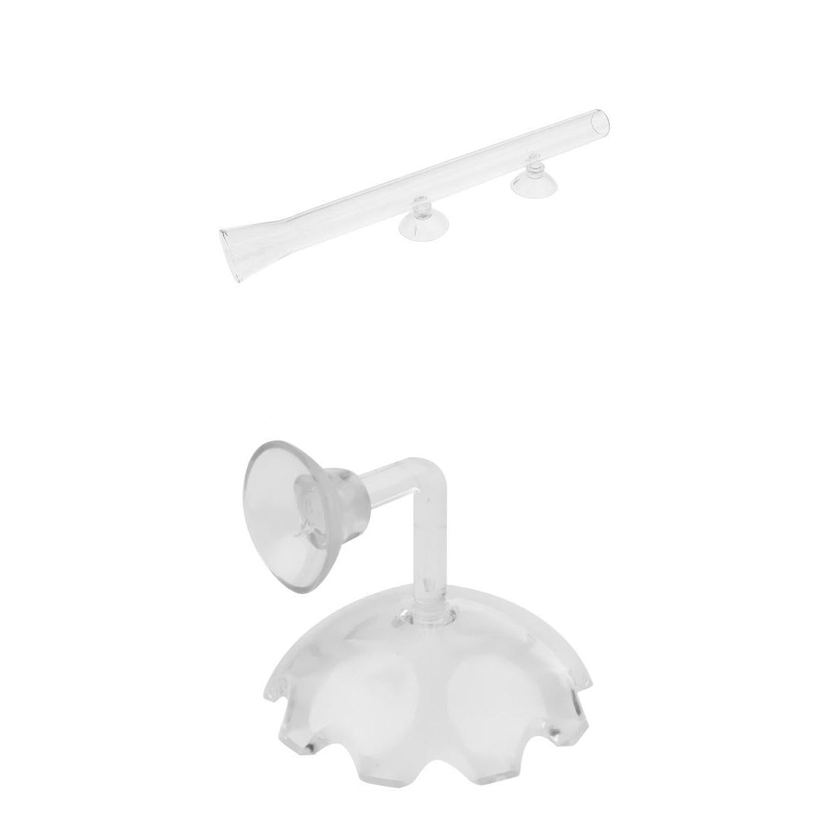 Aquarium Fish Tank Shrimp Feeding Food Dish Tray With Feeder Tube 450mm