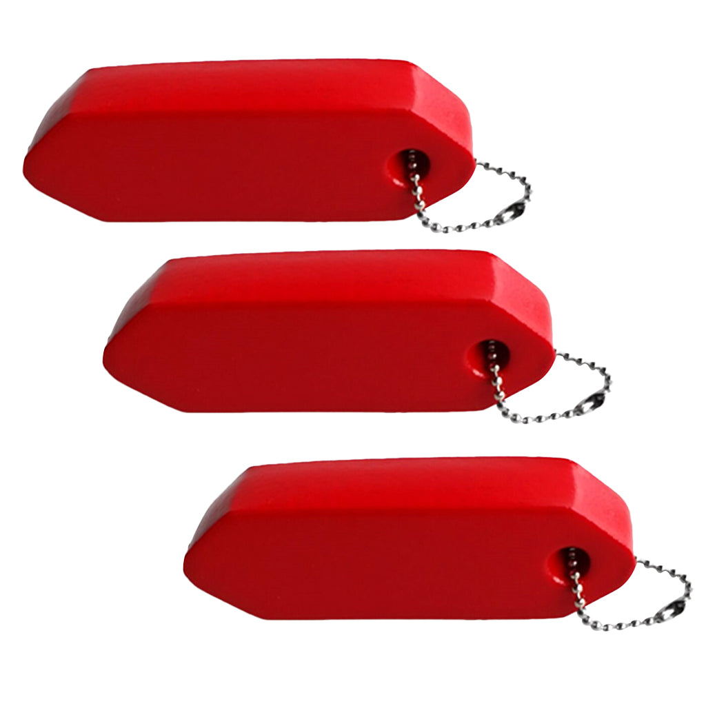 3pcs Vinyl Coated Floating Keychain Boat Marine Sailing Key Float Keyring