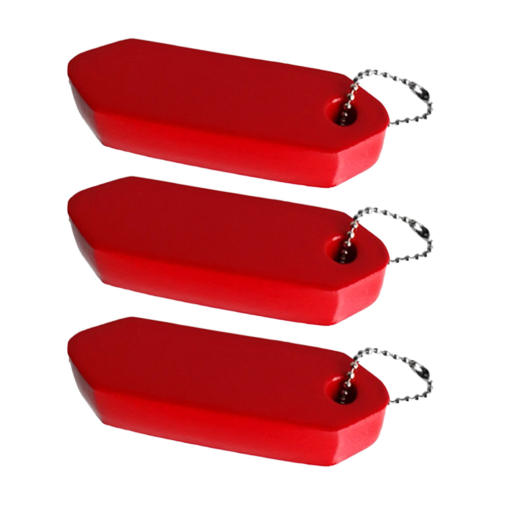 3pcs Vinyl Coated Floating Keychain Boat Marine Sailing Key Float Keyring