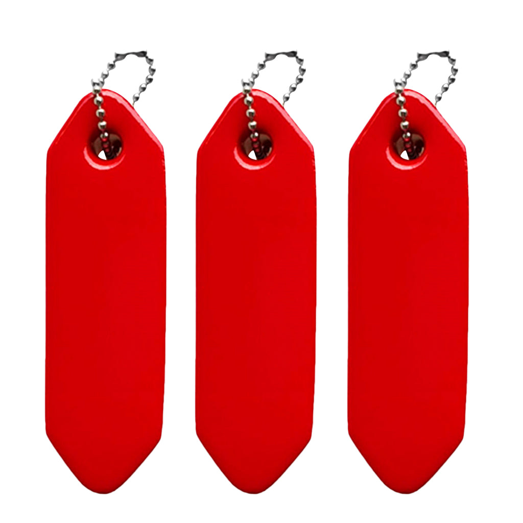 3pcs Vinyl Coated Floating Keychain Boat Marine Sailing Key Float Keyring