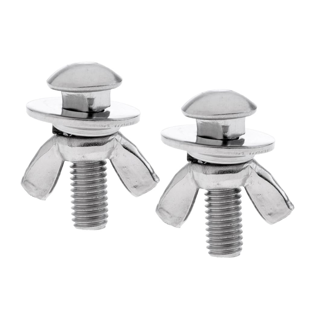 2 Sets Tech Diving Backplate Stainless Steel Butterfly Screw Bolts Wing Nuts