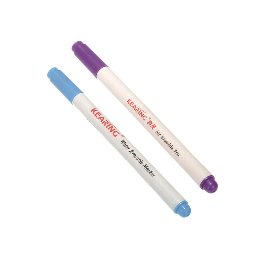 2pcs Air Erasable/Water Soluble Pen Auto-Vanishing Pen for Fabric Marking