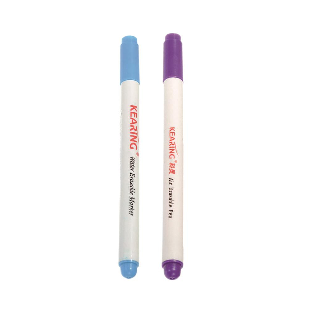 2pcs Air Erasable/Water Soluble Pen Auto-Vanishing Pen for Fabric Marking