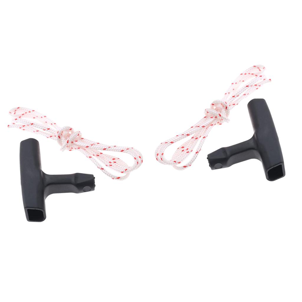 2 Pieces Starter Handle & Pull Cord Rope for Stihl FS120 FS200 FS250 FS300