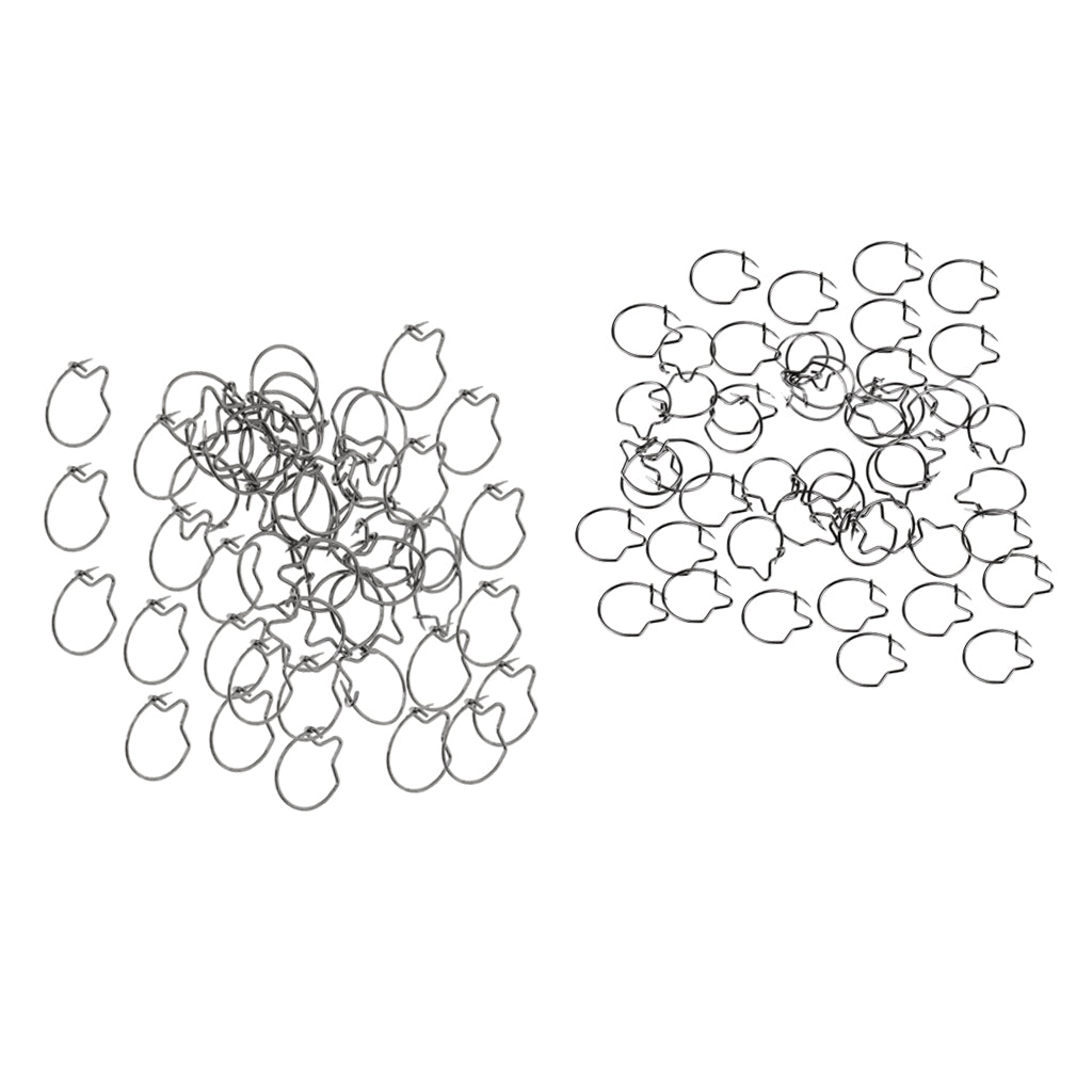 100 Pieces Carp Fishing Maggot Clips Bait Ring Rigs Tackle for Fishing Hooks