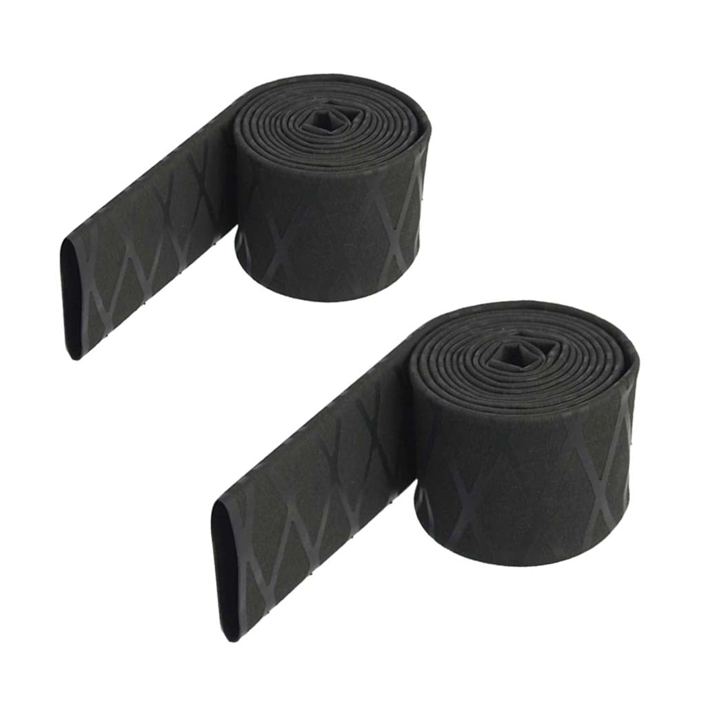 2 Pcs Non Slip Textured X-Tube Heat Shrink Tubing Fishing Rod Grip 20mm 25mm