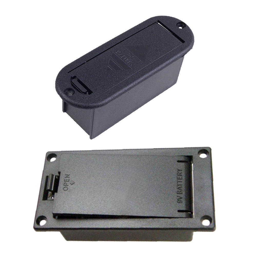 9V Battery Holder Case Box + 9V Battery Case Box for Guitar Bass Pickups