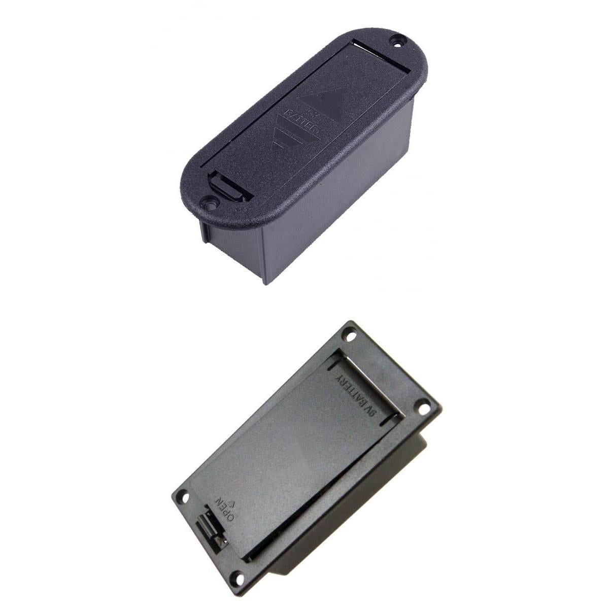 9V Battery Holder Case Box + 9V Battery Case Box for Guitar Bass Pickups