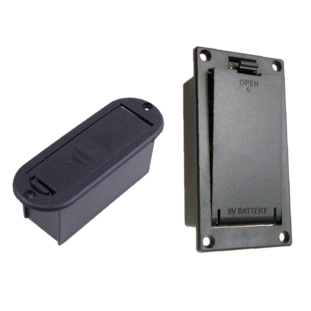 9V Battery Holder Case Box + 9V Battery Case Box for Guitar Bass Pickups