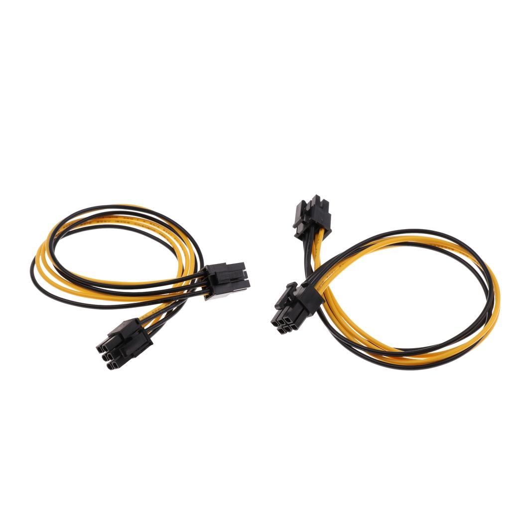 5 pcs PCI-E 6-pin Male to 6-pin Male Power Extension Cable PCIE PCI Express