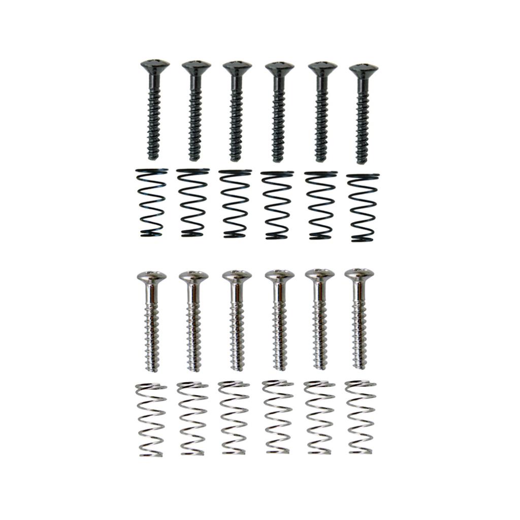 12 Pieces Electric Guitar Single Coil Humbucker Pickup Springs Screws
